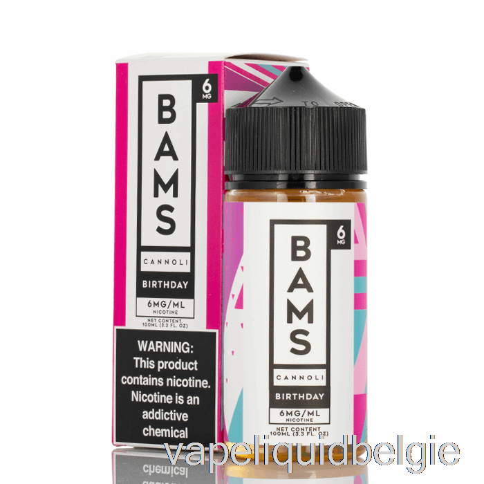 Vape België Verjaardag Cannoli - Bam Bam's Cannoli - 100ml 6mg